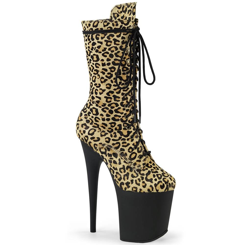 Pleaser leopard heels best sale